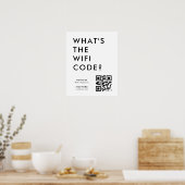 Was ist der WiFi-Code? | QR-Code-Scan zum Verbinde Poster (Küche)