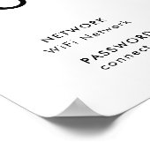 Was ist der WiFi-Code? | Wifi Network QR Code Poster (Ecke)