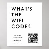 Was ist der WiFi-Code? | Wifi Network QR Code Poster (Vorne)