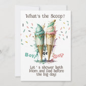 Was ist die Aufdeckung des Scoop-Geschlechts Einladung (Vorderseite)