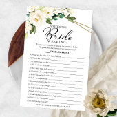 Was ist die Braut, die eine Spielwiese trägt? Flyer