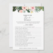 Was ist die Bride mit Tropenkarte? Einladung (Vorderseite)