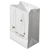 Was ist die Buzz Honey Apiary Tote Tasche mit Bien Mittlere Geschenktüte (Vorderseite Schrägansicht)