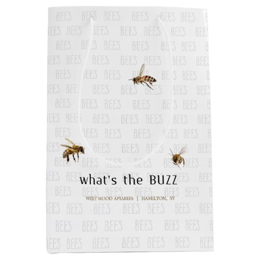 Was ist die Buzz Honey Apiary Tote Tasche mit Bien Mittlere Geschenktüte (Vorderseite)