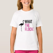 Was ist die Flock? Funny Flamingo T - Shirt (Vorderseite)