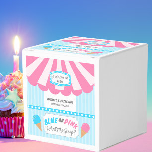 Was ist die Genderoffenbarung für Schotteneis? Geschenkschachtel