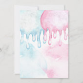 Was ist die Kugel Eis Geschlecht offenbaren Einlad Einladung (Rückseite)