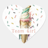 Was ist die Kuppe ist ein Mädchen? Herz-Aufkleber (Vorderseite)