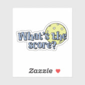 Was ist die Punktzahl? | Pickleball Aufkleber (Blatt)