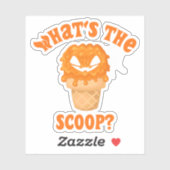 Was ist die Scoop Gender Reveal Halloween Eiscreme Aufkleber (Blatt)