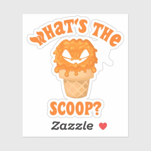 Was ist die Scoop Gender Reveal Halloween Eiscreme Aufkleber (Blatt)