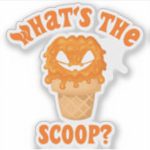 Was ist die Scoop Gender Reveal Halloween Eiscreme Aufkleber (Vorderseite)