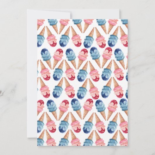 Was ist die Scoop Girl or Boy Gender Reveal? Einladung (Rückseite)