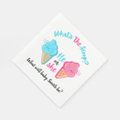 Was ist die "Scoop Ice Cream Gender Reveal"? Serviette (Ecke)