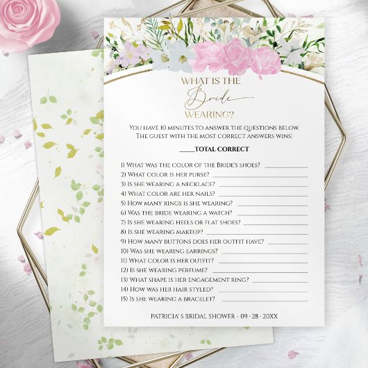 Was ist die Wildblume-Karte der Braut? Einladung