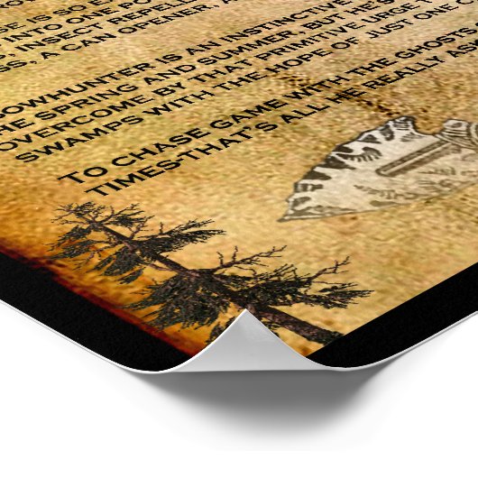 WAS IST EIN BOWHUNTER? POSTER (Ecke)