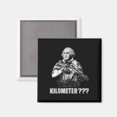 Was ist ein Kilometer George Washington Meme Lusti Magnet (Vorderseite/Rückseite)