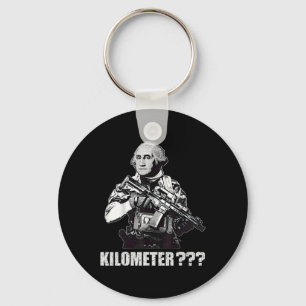 Was ist ein Kilometer George Washington Meme Lusti Schlüsselanhänger