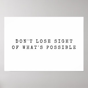 Was ist ein mögliches White Black Encouration Zita Poster