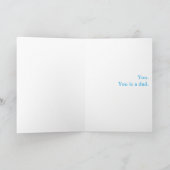 Was ist ein Vater? Sie. Du bist ein Vater. Karte (Innenseite)