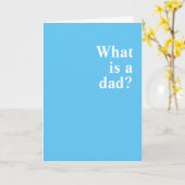 Was ist ein Vater? Sie. Du bist ein Vater. Karte (Gelbe Blume)