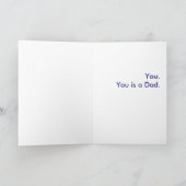 Was ist ein Vater? Sie. Du bist ein Vater. Karte (Innenseite)