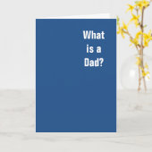 Was ist ein Vater? Sie. Du bist ein Vater. Karte (Gelbe Blume)