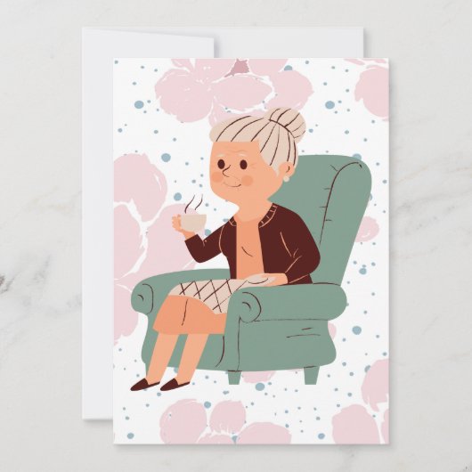 Was ist eine Oma? Schwangerschaft verkünden  Einladung (Vorderseite)