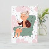 Was ist eine Oma? Schwangerschaft verkünden  Einladung (Stehend Vorderseite)