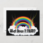 WAS IST ES GEMEIN? DOPPELRAINBOW POSTKARTE (Vorne/Hinten)