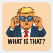 Was ist es? quadratischer aufkleber (Vorderseite)