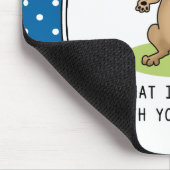 Was ist falsch an dir Menschen? Witziger irritiert Mousepad (Ecke)