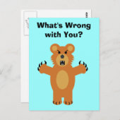 Was ist falsch an dir? postkarte (Vorne/Hinten)