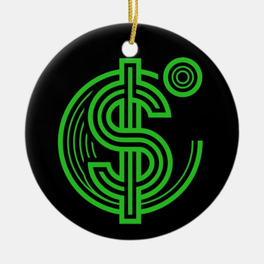 Was Ist Geld Keramik Ornament (Vorne)