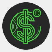 Was Ist Geld Runder Aufkleber (Vorderseite)