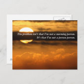 Was ist gut daran, dich heute Morgen zu sehen? Postkarte (Vorne/Hinten)