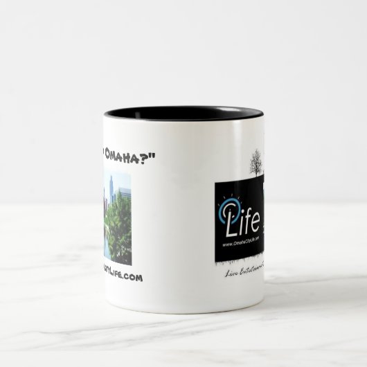 Was ist herauf Omaha? Zweifarbige Tasse (Mittel)