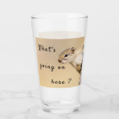 Was ist hier los mit Eichhörnchen-Foto? Glas (Rückseite)