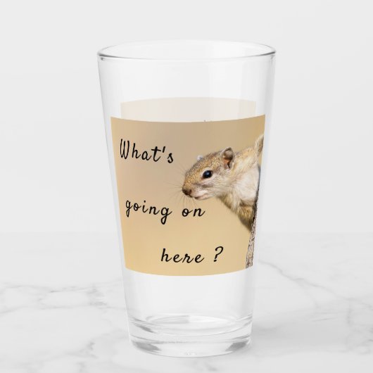 Was ist hier los mit Eichhörnchen-Foto? Glas (Vorderseite)
