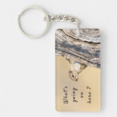 Was ist hier los mit Eichhörnchen-Foto? Schlüsselanhänger (Vorderseite)