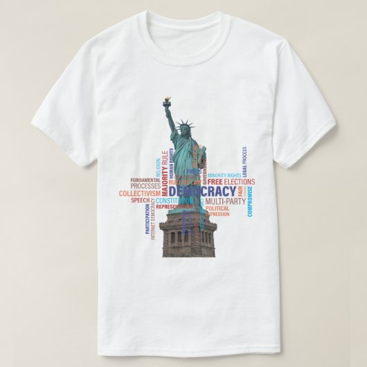 Was ist Ihnen die Demokratie gemein? T-Shirt (Design vorne)