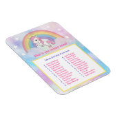 Was ist Ihr Einhornnamenspiel? Magnet (Rechte Seite)