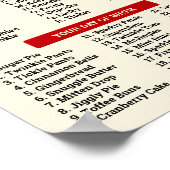 Was ist Ihr Kariertes Weihnachtszeichen für das El Poster (Ecke)