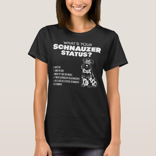 Was ist Ihr Schnauzer-Status? T-Shirt (Vorderseite)
