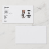 Was ist Ihre Achillesferse? (Fersen-Anatomie) Visitenkarte (Vorne/Hinten)