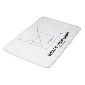 Was ist Ihre Grenze? Grenze-Funktiongeek-Spaß Badematte (Schrägansicht)