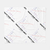 Was ist Ihre Grenze? Grenze-Funktiongeek-Spaß Fleecedecke (Vorderseite (Horizontal))