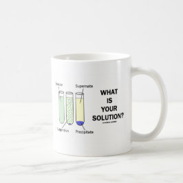 Was ist Ihre Lösung? (Chemie-Spaß) Kaffeetasse