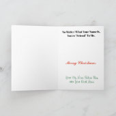 Was ist Ihre Weihnachtskarte für den Elfernamen zu Karte (Innenseite)