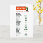 Was ist Ihre Weihnachtskarte für den Elfernamen zu Karte (Gelbe Blume)